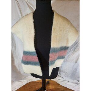 Eider Knit Cream 100% Wool Ivory Scarf